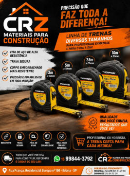 Trenas de vários tamanhos